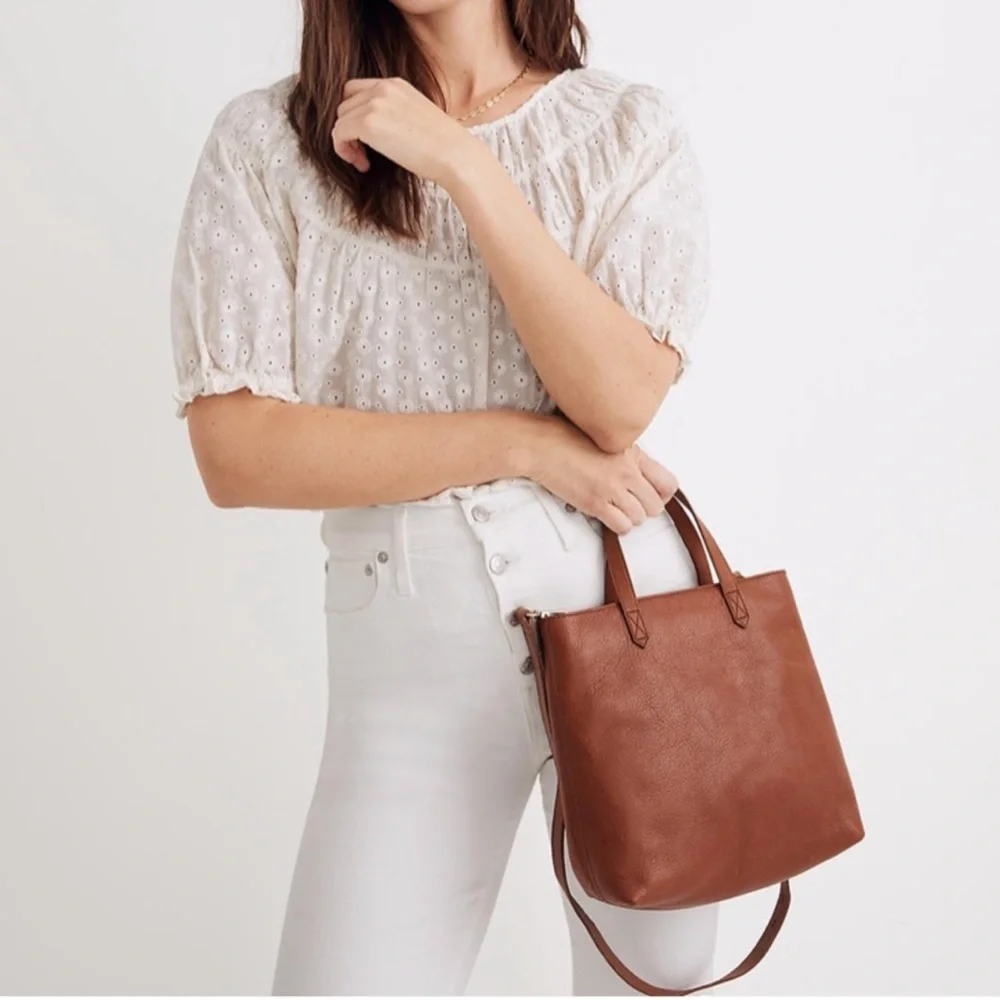 Madewell The Transport Crossbody Leather Bag in Black One Size - Picture 12 of 13